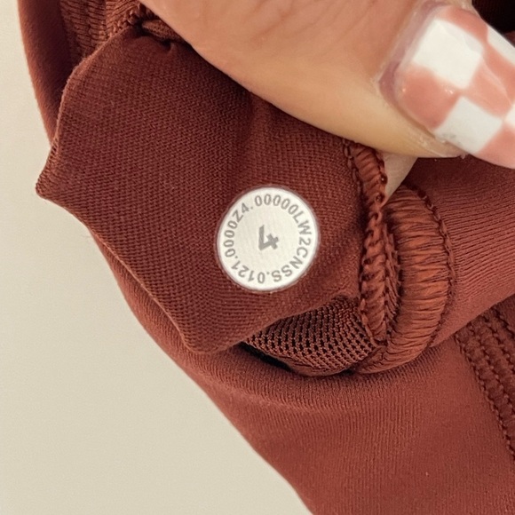 Lululemon NWOT Wunder Train Long-Line Bra Med Support C/D Cups Dark Terracotta - Picture 10 of 10